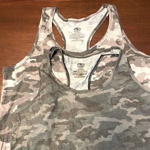 2 for 1 Women’s Camouflage tank tops. NWOT